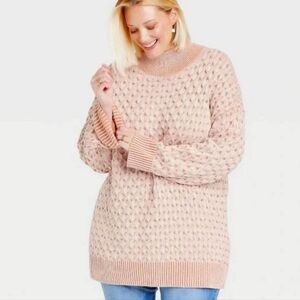Knox Rose Mock Neck Oversized Long Sweater XL